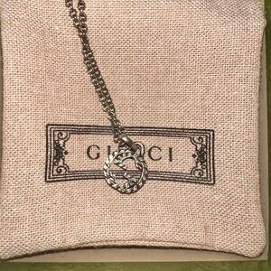 Gucci Silver Pendant Necklace